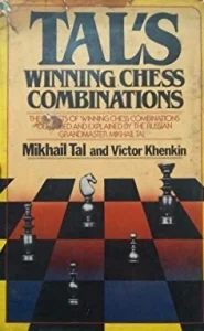 Book cover of "Tal's Winning Chess Combinations" by Mikhail Tal, Viktor Henkin, chess book review
