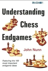 Book cover of "Understanding Chess Endgames" by John Nunn, chess book review