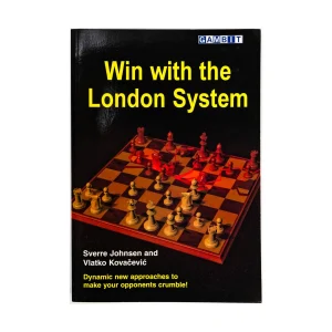Book cover of "Win with the London System" by Sverre Johnsen, Vlatko Kovacevic, chess book review