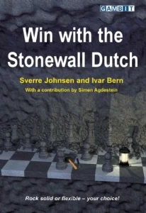 Book cover of "Win with the Stonewall Dutch" by Sverre Johnsen, Ivar Bern, chess book review