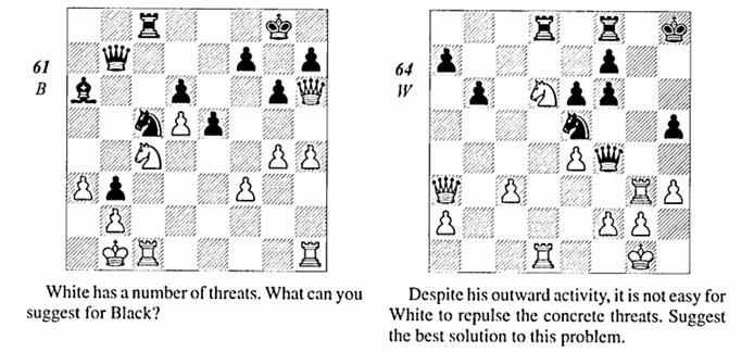 Two diagrams  from Perfect your chess.