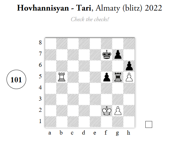 An endgame diagram from the Conceptual Rook Endgames Workbook