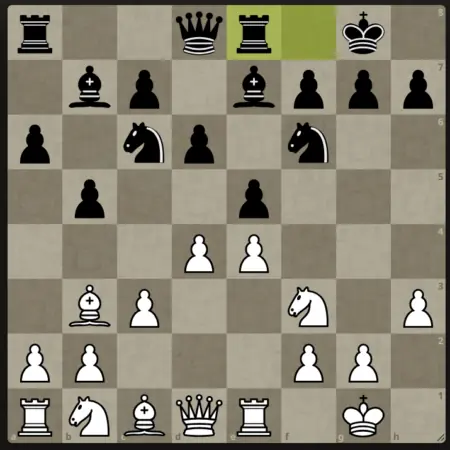 The starting position of the Zaitsev after 1. e4 e5 2. Nf3 Nc6 3. Bb5 a6 4. Ba4 Nf6 5. O-O Be7 6. Re1 b5 7. Bb3 d6 8. c3 O-O 9. h3 Bb7 10. d4 Re8