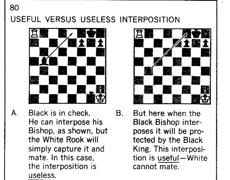 The only useful part of the book are the explanations of geometry and simple tactical motifs (Bobby Fischer Teaches Chess, Fischer, 1966, 104)