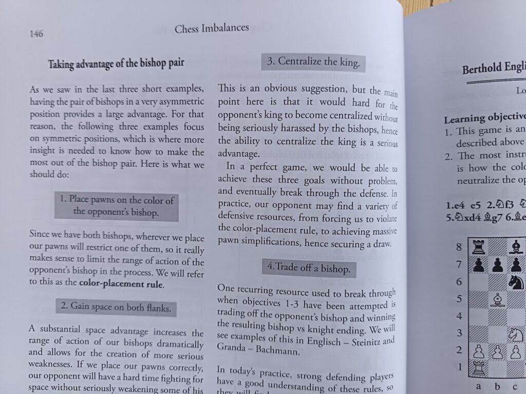 Introduction to each chapter n Chess Imbalances provides essential concepts