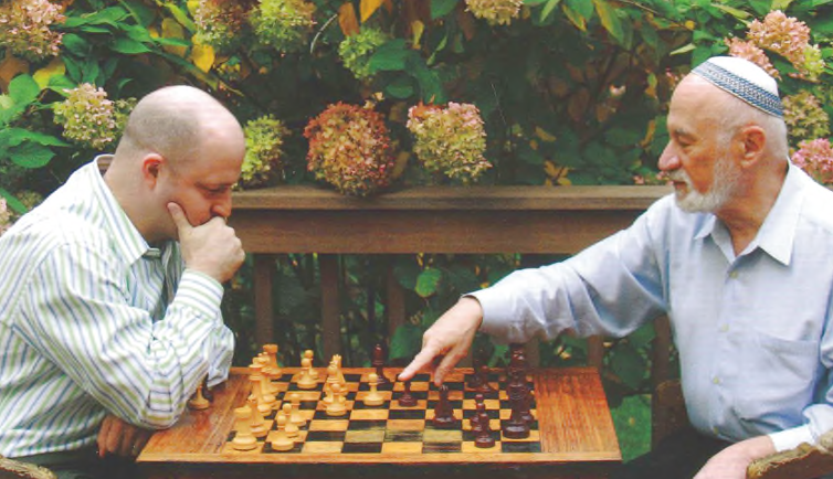 GM Boris Gulko and Dr. Joel Sneed on the cover of Lessons With a Grandmaster